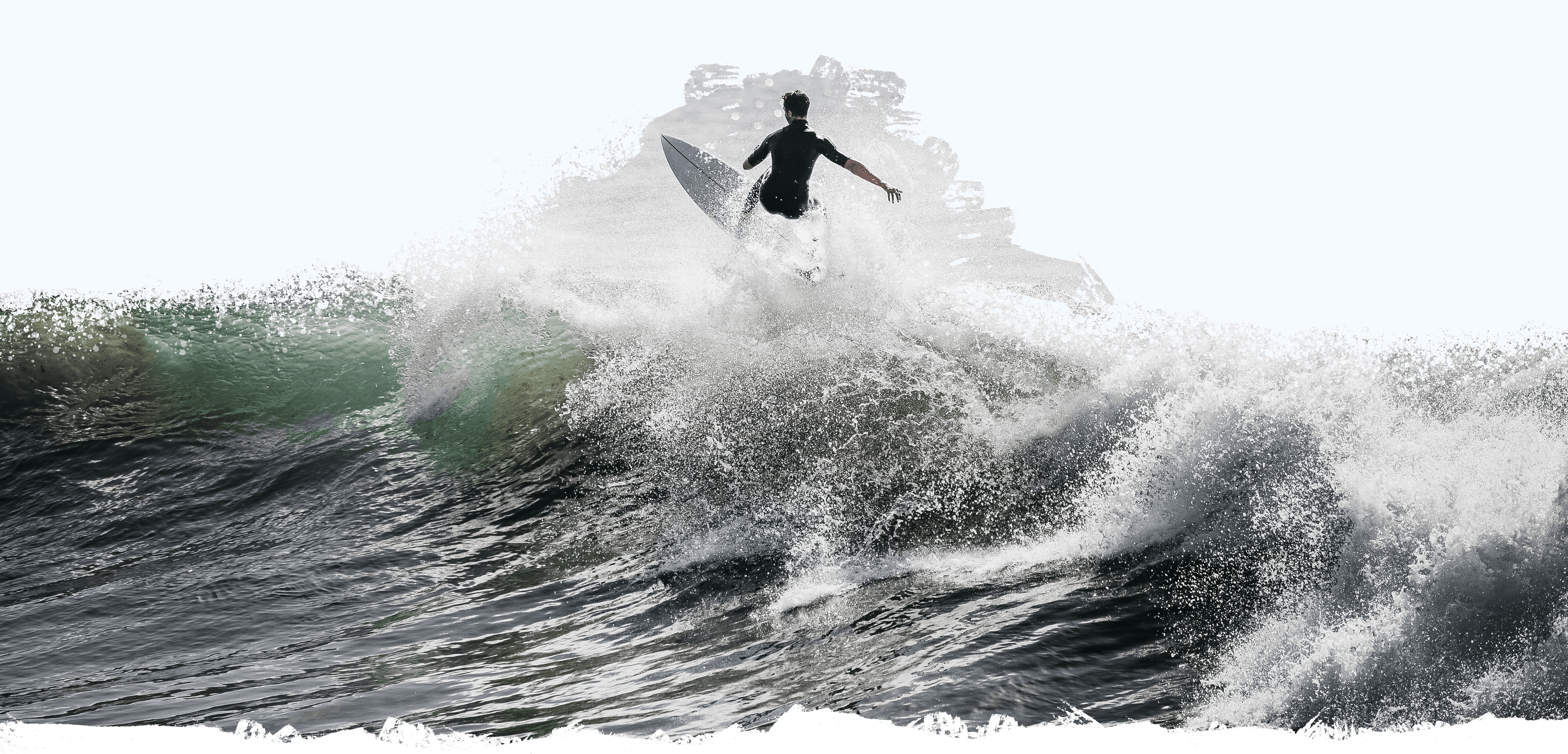 Surfers enjoying the waves in Tamraght